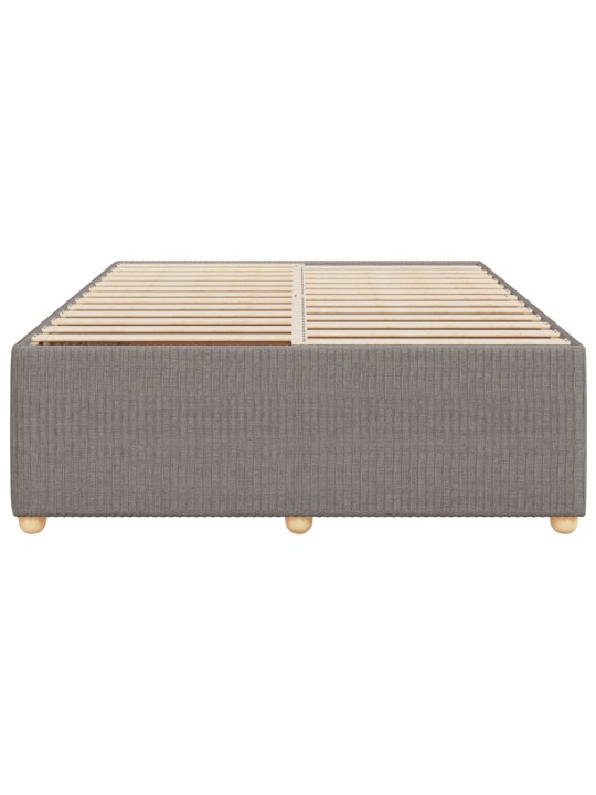 Rám postele bez matrace taupe 140 x 200 cm textil