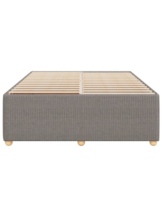 Rám postele bez matrace taupe 160 x 200 cm textil