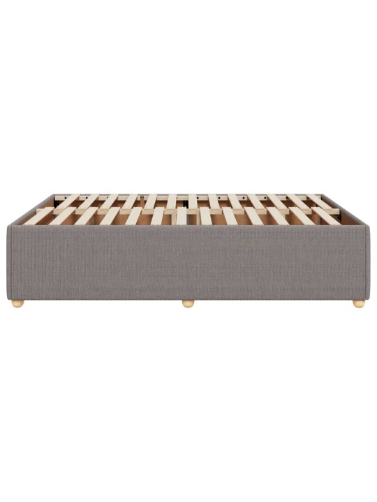 Rám postele bez matrace taupe 160 x 200 cm textil