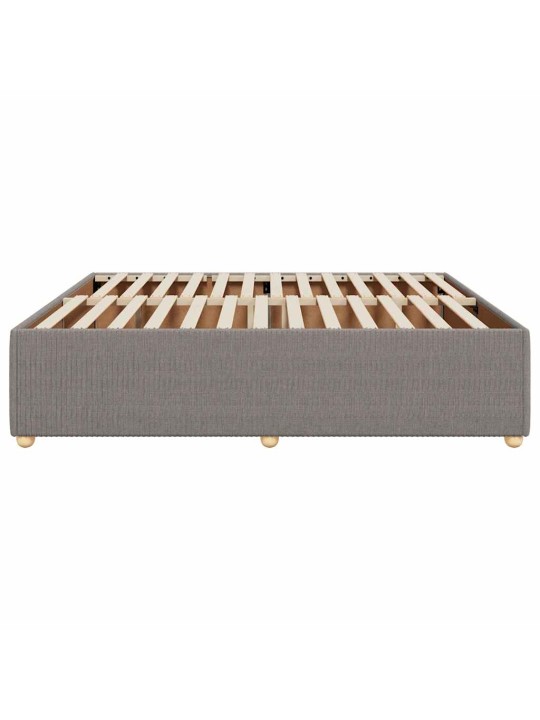 Rám postele bez matrace taupe 180 x 200 cm textil