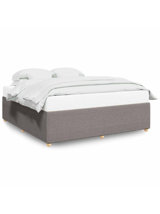 Rám postele bez matrace taupe 200 x 200 cm textil