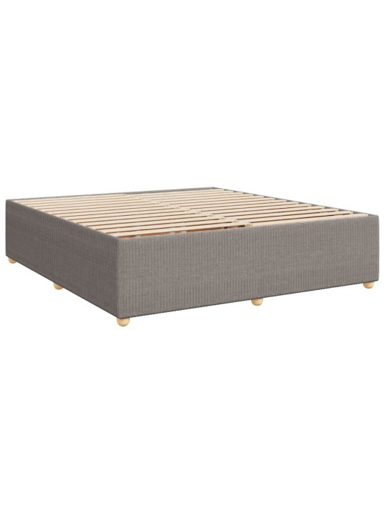 Rám postele bez matrace taupe 200 x 200 cm textil