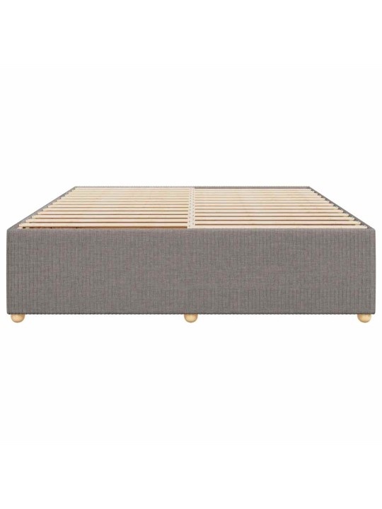 Rám postele bez matrace taupe 200 x 200 cm textil