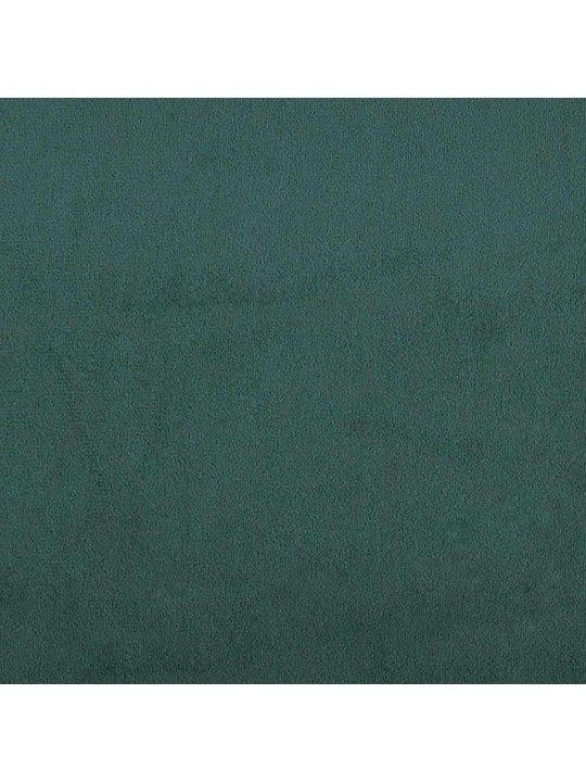 Rám postele bez matrace tmavě zelená 160 x 200 cm samet