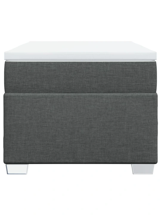 Box spring postel s matrací tmavě šedá 90x190 cm textil