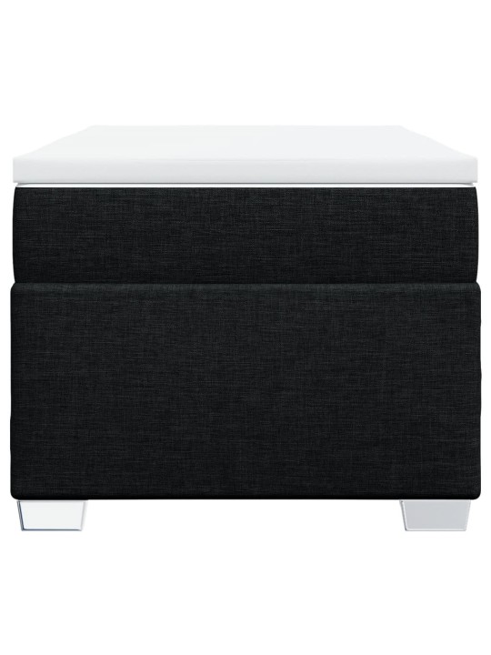 Box spring postel s matrací černá 90x190 cm textil