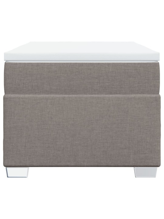 Box spring postel s matrací taupe 90x200 cm textil