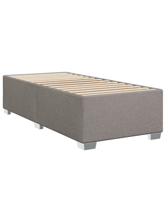 Box spring postel s matrací taupe 90x200 cm textil