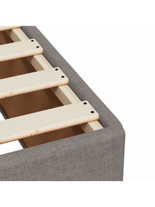 Box spring postel s matrací taupe 90x200 cm textil