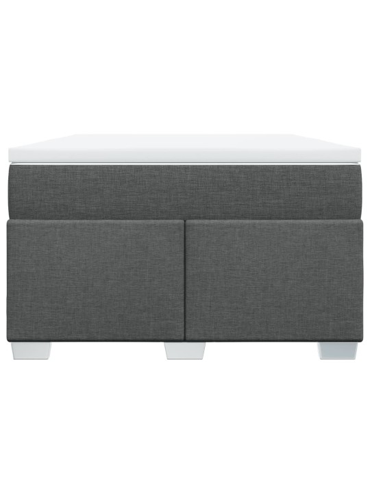 Box spring postel s matrací tmavě šedá 120x190 cm textil
