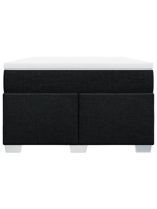 Box spring postel s matrací černá 120x190 cm textil