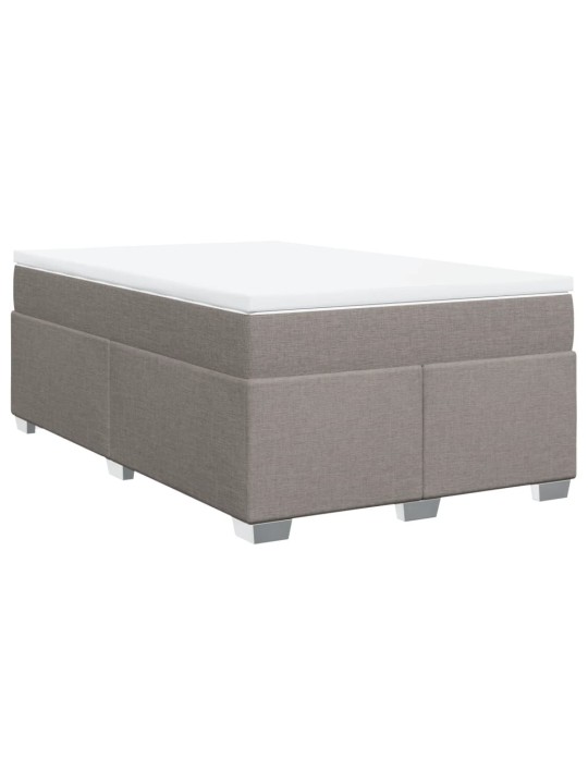 Box spring postel s matrací taupe 120x190 cm textil