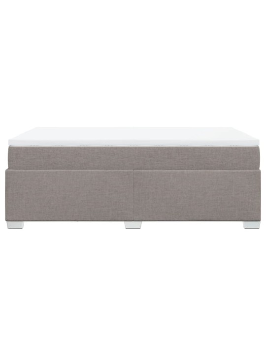 Box spring postel s matrací taupe 120x190 cm textil