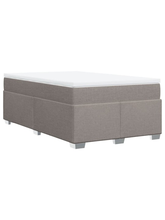 Box spring postel s matrací taupe 120x190 cm textil