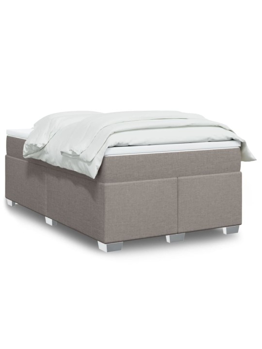 Box spring postel s matrací taupe 120x190 cm textil