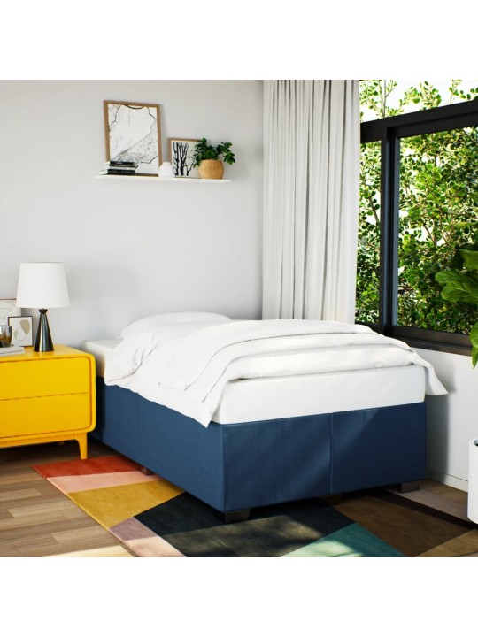 Box spring postel s matrací černá 120x190 cm textil