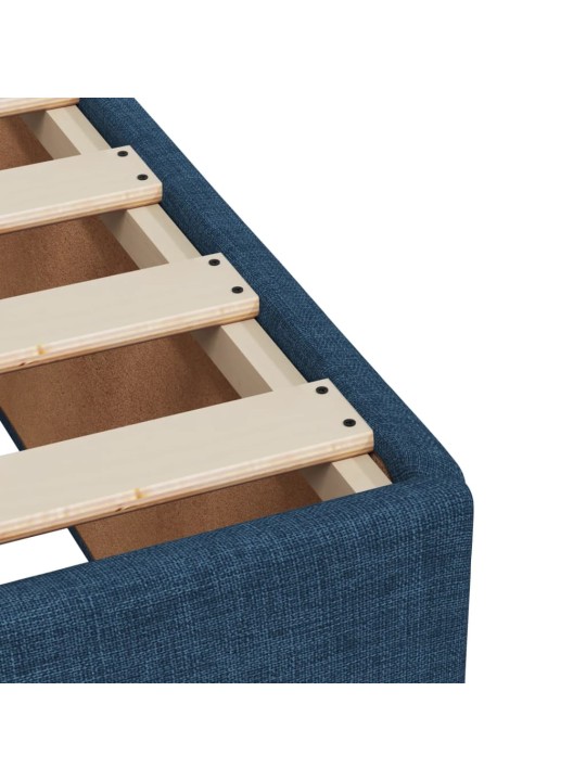 Box spring postel s matrací černá 120x190 cm textil