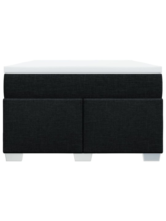 Box spring postel s matrací černá 120x200 cm textil