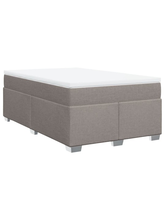 Box spring postel s matrací taupe 120x200 cm textil