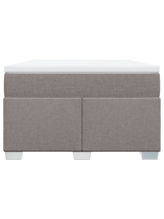 Box spring postel s matrací taupe 120x200 cm textil