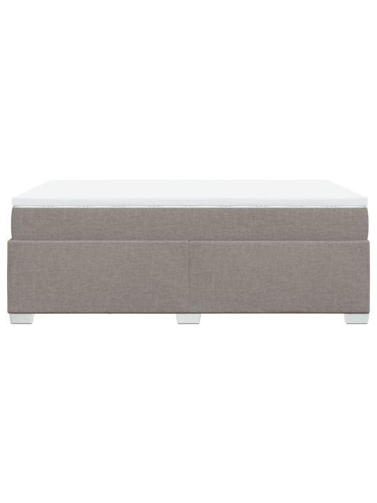 Box spring postel s matrací taupe 120x200 cm textil