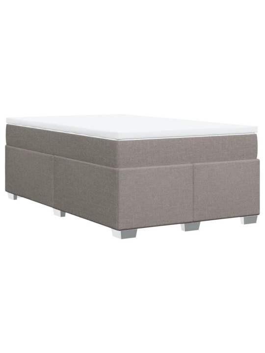 Box spring postel s matrací taupe 120x200 cm textil