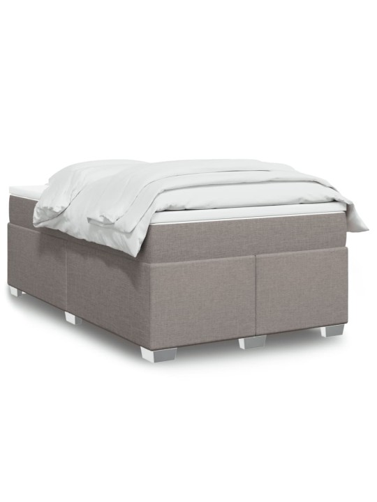 Box spring postel s matrací taupe 120x200 cm textil