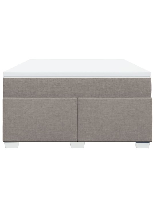 Box spring postel s matrací taupe 140x200 cm textil