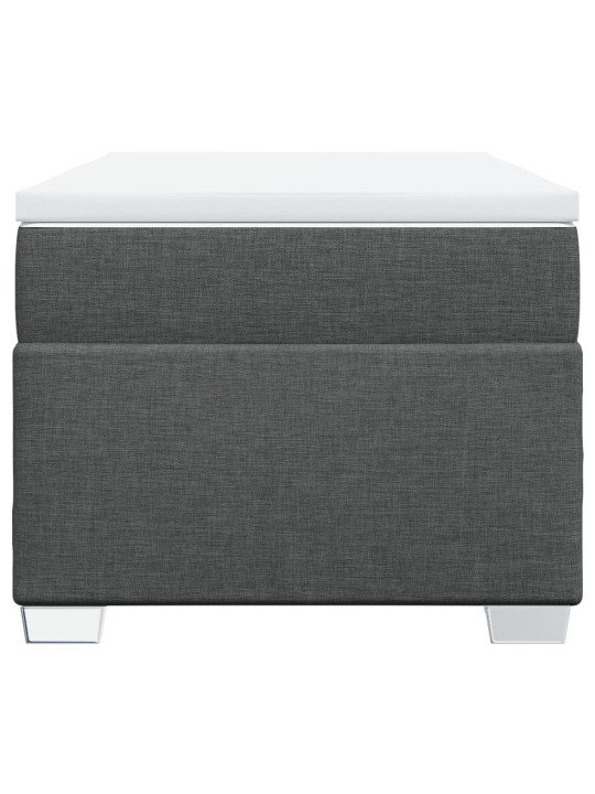 Box spring postel s matrací tmavě šedá 90x190 cm textil