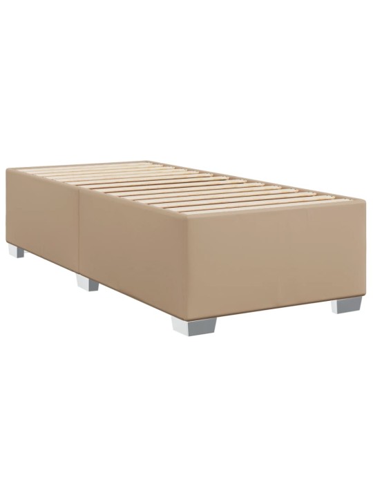 Box spring postel s matrací cappuccino 100x200 cm umělá kůže