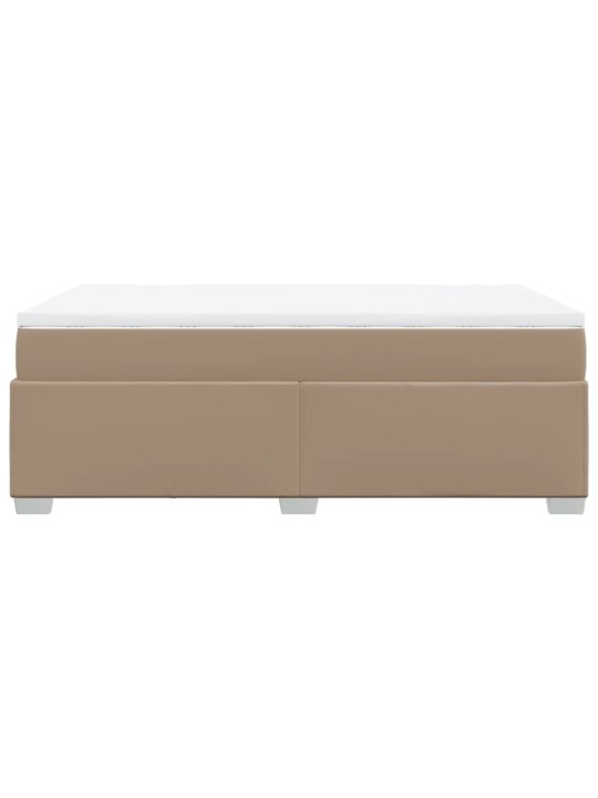 Box spring postel s matrací cappuccino 120x190 cm umělá kůže