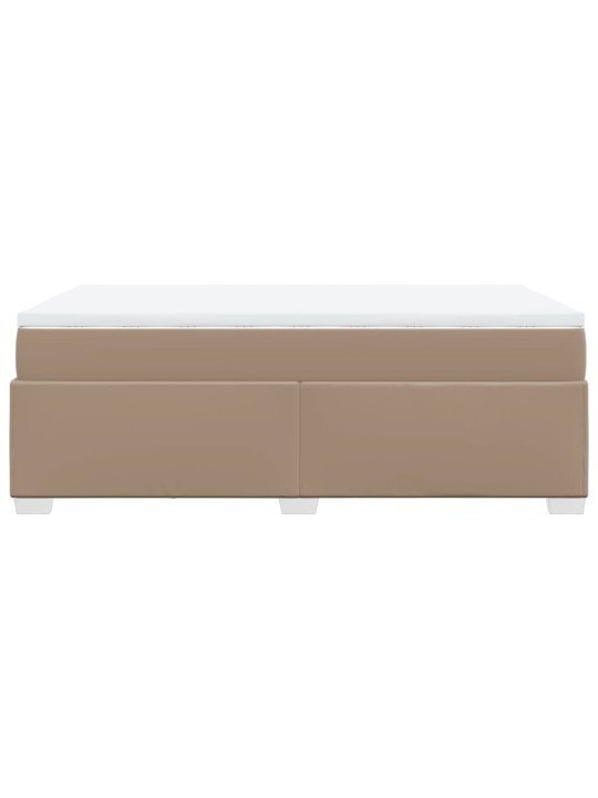 Box spring postel s matrací cappuccino 120x200 cm umělá kůže