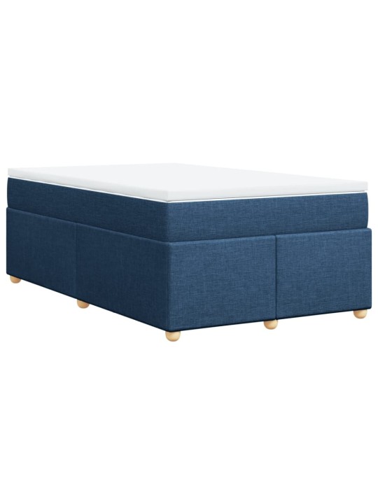 Box spring postel s matrací černá 120x190 cm textil