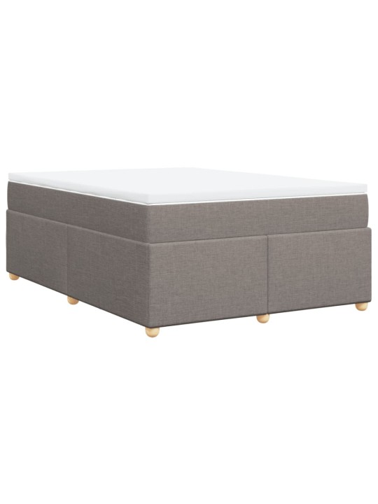 Box spring postel s matrací taupe 140x190 cm textil