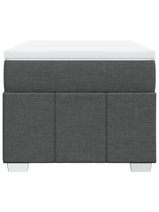 Box spring postel s matrací tmavě šedá 90x200 cm textil