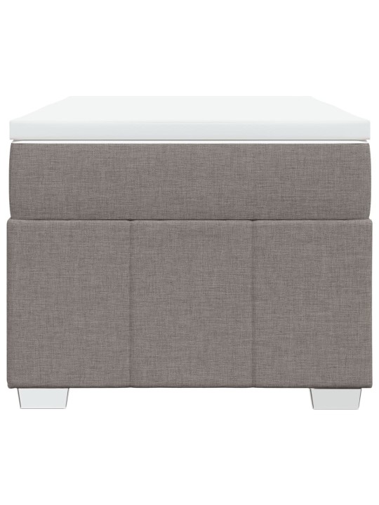 Box spring postel s matrací taupe 90x200 cm textil