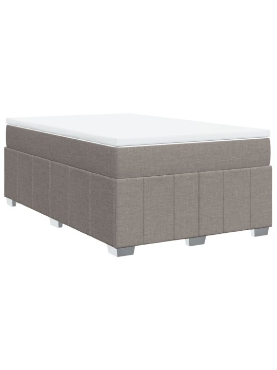 Box spring postel s matrací taupe 120x190 cm textil