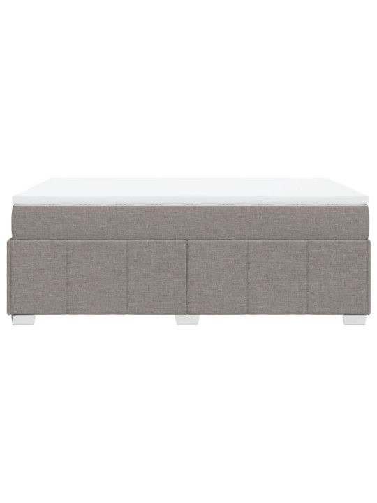 Box spring postel s matrací taupe 120x190 cm textil