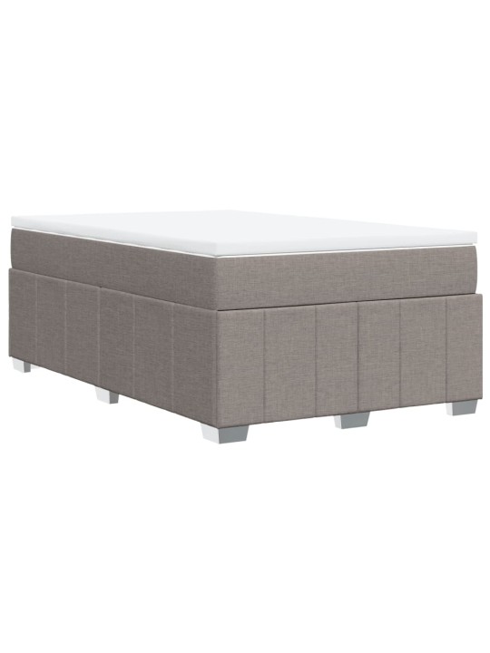 Box spring postel s matrací taupe 120x190 cm textil