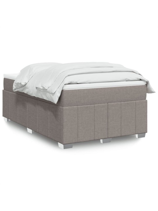 Box spring postel s matrací taupe 120x190 cm textil