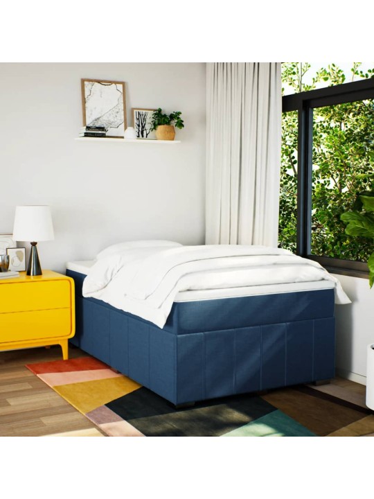 Box spring postel s matrací černá 120x190 cm textil