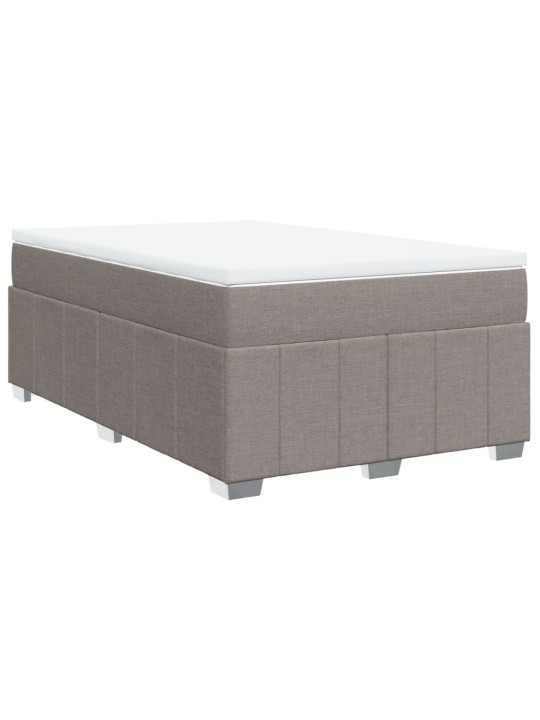 Box spring postel s matrací taupe 120x200 cm textil