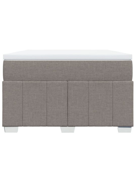 Box spring postel s matrací taupe 120x200 cm textil