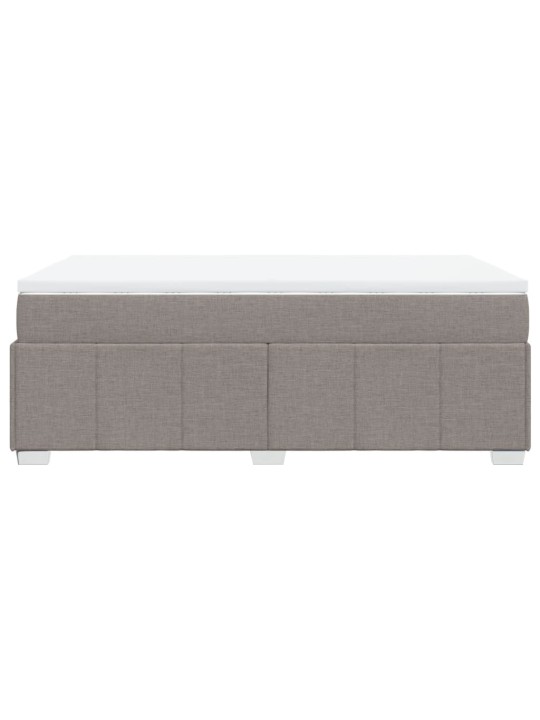 Box spring postel s matrací taupe 120x200 cm textil