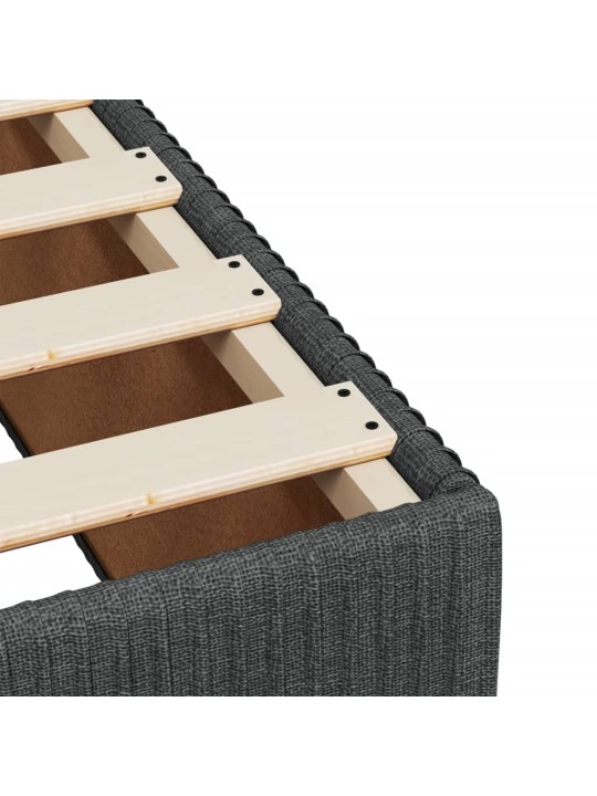 Box spring postel s matrací tmavě šedá 90x190 cm textil