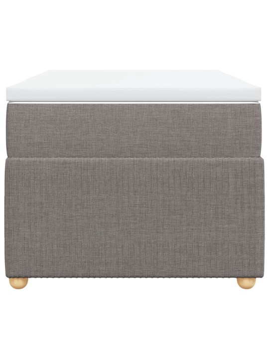 Box spring postel s matrací taupe 90x200 cm textil