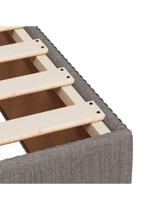 Box spring postel s matrací taupe 90x200 cm textil