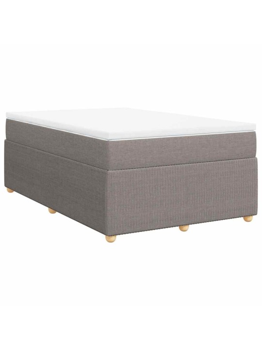 Box spring postel s matrací taupe 120x190 cm textil