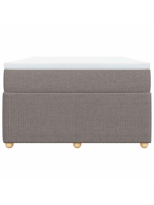 Box spring postel s matrací taupe 120x190 cm textil