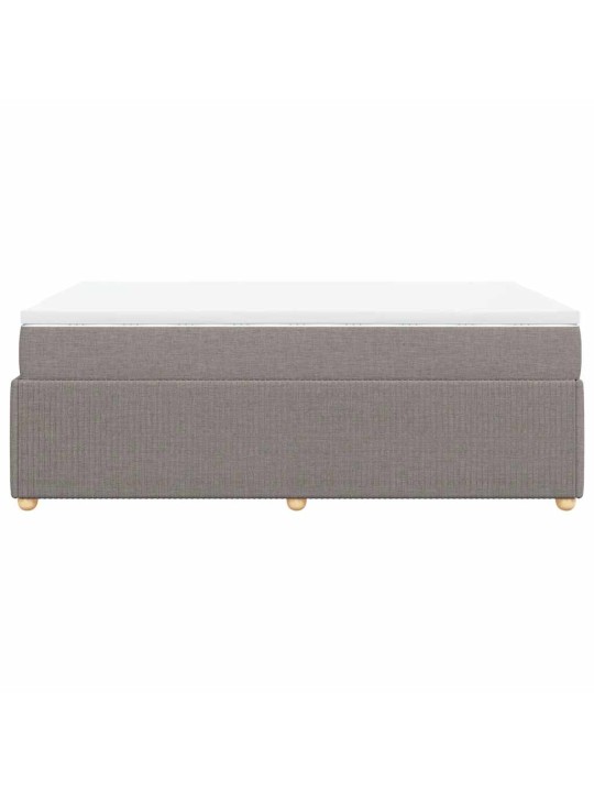 Box spring postel s matrací taupe 120x190 cm textil